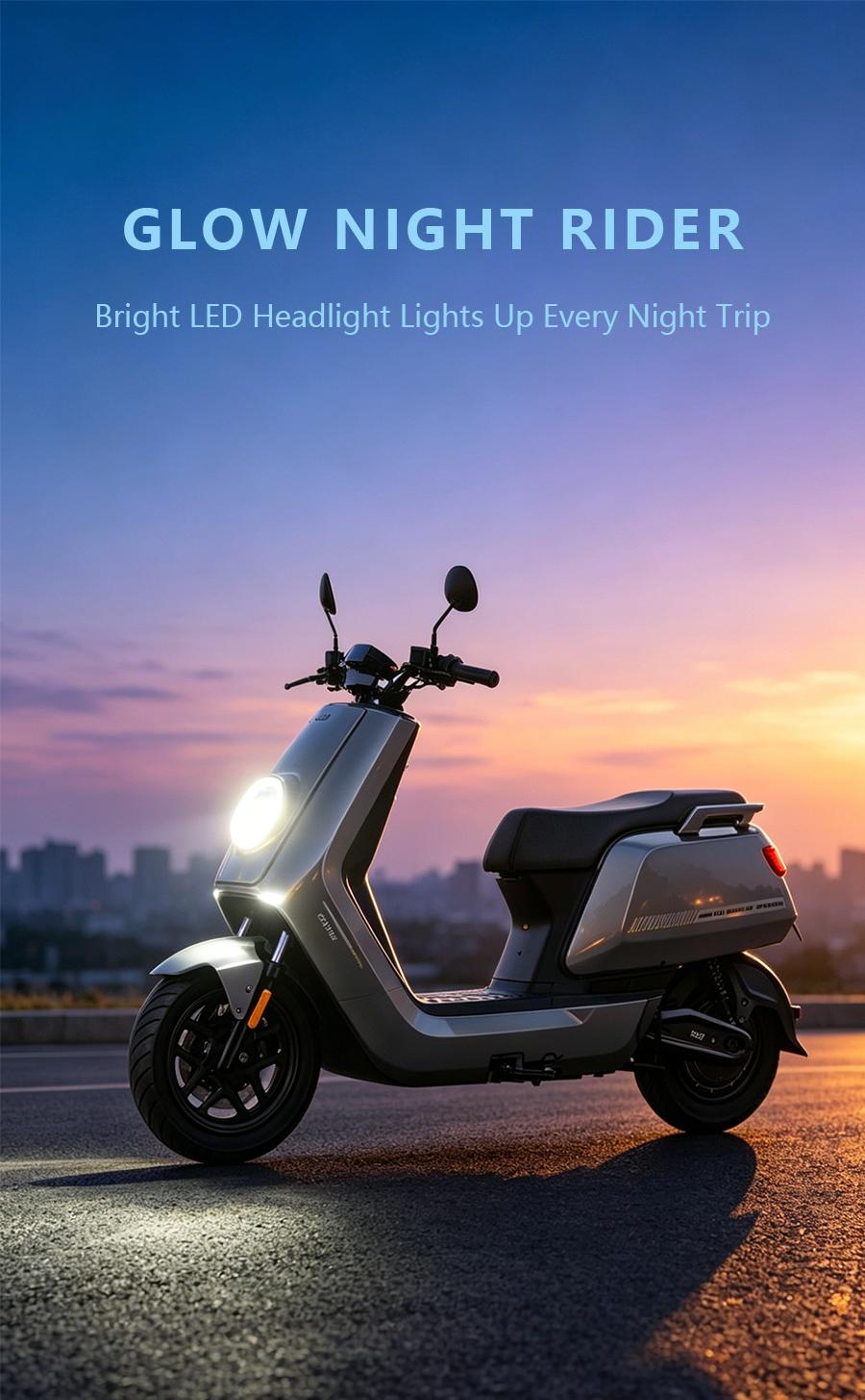 DiYo Grey High-Performance Electric Commuter Scooter
