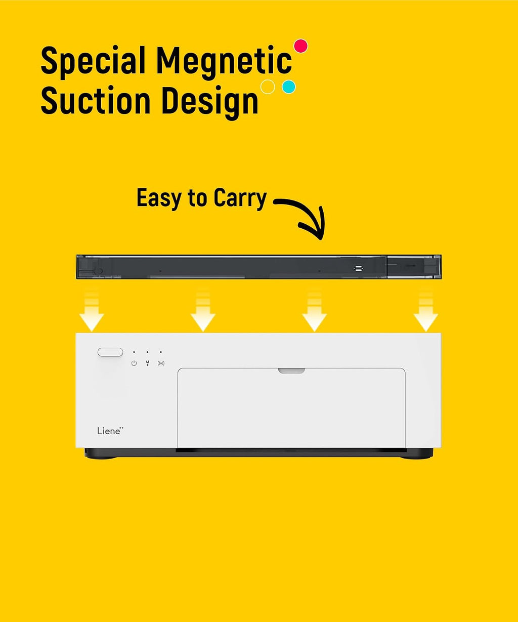 M100 4x6'' Photo Printer, Phone Printer 100 Sheets & 3 Cartridges, Full-Color Photo, Portable Instant Photo Printer for iPhone Android, Thermal Dye Sublimation, Wi-Fi Picture Printer 100 Papers